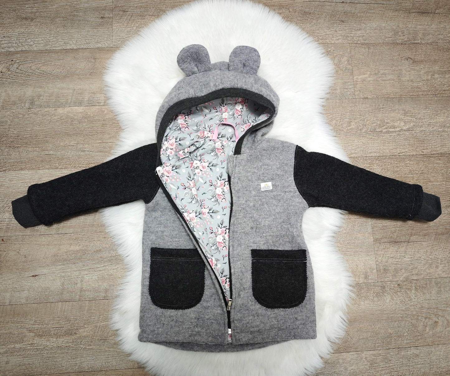 Wollwalk-Jacke Gr 104