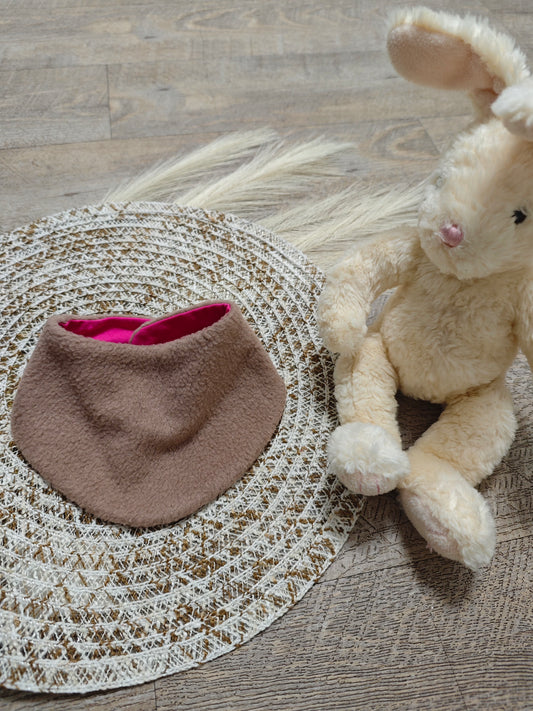 Baby/Dreieckstuch mit Fleece.